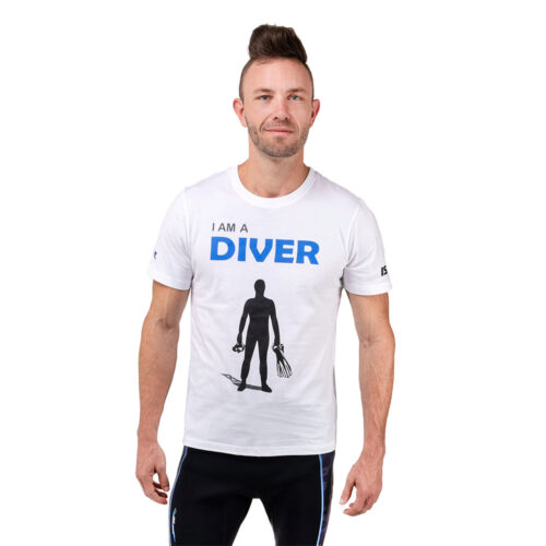 T-Shirt - I Am A Diver - White - XL