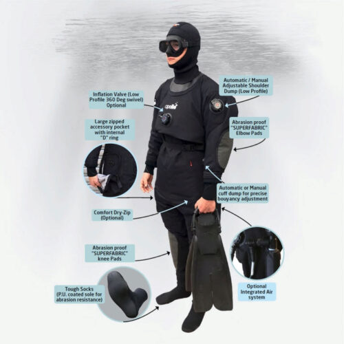 Apollo Pro-Teq Lightweight Membrane Drysuit - Unisex | S