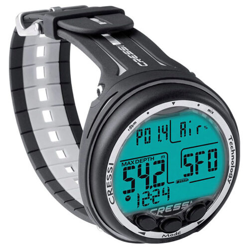 Cressi Giotto Dive Computer - 2-Gas Nitrox Wrist - Black / Blue