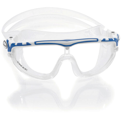 Cressi Skylight Ocean Swim Goggles - Clear silicone - White/Blac