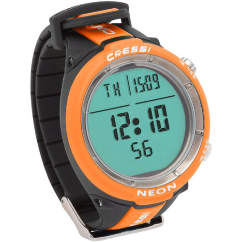 Cressi Neon Dive Computer - 2-Gas Nitrox Watch Freedive - Orange
