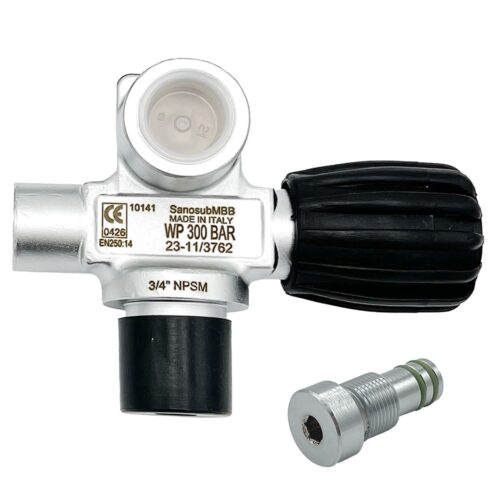 SOS Sidemount Valve  - 300 Bar DIN	 - Right "DX""	"