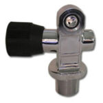 San-o-Sub DIN/K Cylinder Valve - 232 bar - Black - Not Oxygen Cl