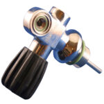 San-o-Sub DIN/K Sidemount Cylinder Valve - LEFT (232 bar) BK