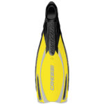 Cressi Reaction Pro Full Foot Fins - Yellow / Silver - 46-47 (12-13)