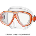 Tusa Freedom Elite Mask - Clear skirt - Energy Orange frame (EO)