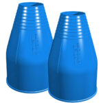 Waterproof Silicone Wrist Seals (Pair) - ISS - Blue - Small