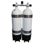Faber Twin Steel Cylinders with Manifold - 232 bar - 9 litre - N