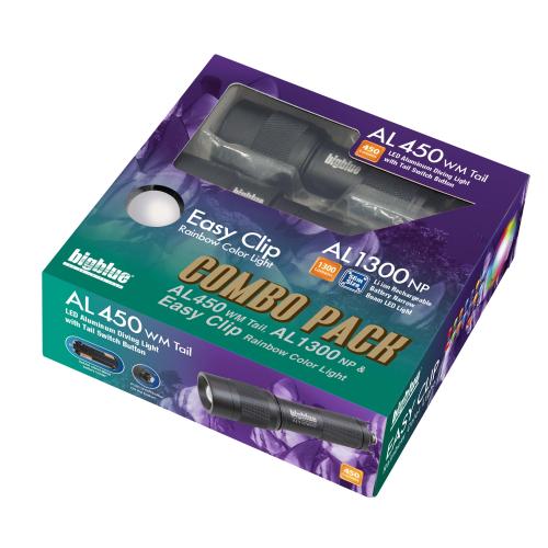 Big Blue Combo Pack: AL450WM Tail & AL1300NP & Easy Clip Rainbow