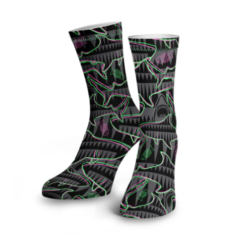Space Fish Army Dive Socks
