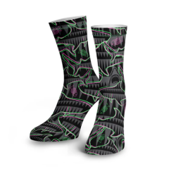 Space Fish Army Dive Socks