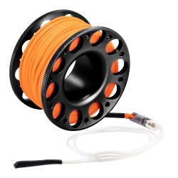 Cressi Elite Aluminium Finger Reel w/ SS Snap 15m