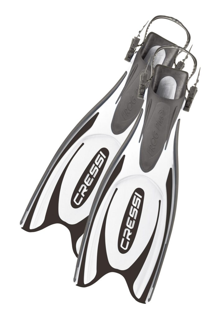 Cressi Fins Frog Plus Black/White MD/LG