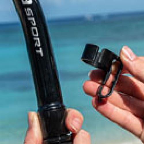 TUSA Sport USP-250 Dry Snorkel - Ocean Greeen