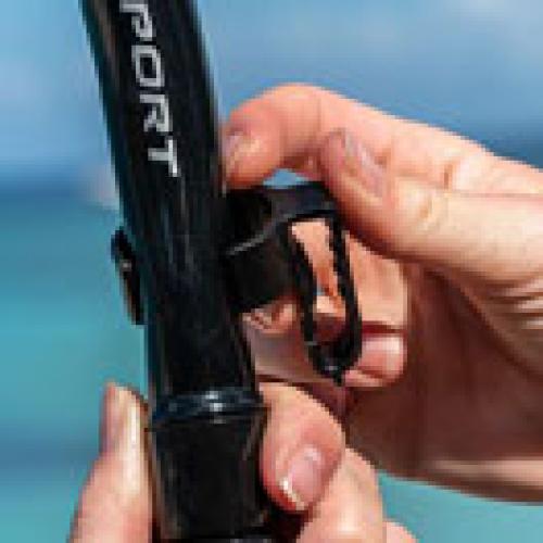 TUSA Sport USP-250 Dry Snorkel - Ocean Greeen