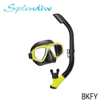 TUSA SPORT UC7519 Mask and Snorkel Set Adult - Black / Yellow