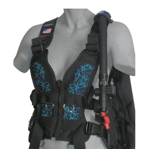 ZENA FRONT PANEL, BLUE FLORAL-M