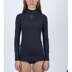 WOMEN'S LONG SLEEVE HYDROSKIN MIDNIGHT