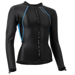 CHILLPROOF LONG SLEEVE FULL ZIP (WOMEN'S) Black Blue US0