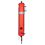 Closed DSMB, Orange, 140 cm long, with 3M Scotchlite Solas reflection