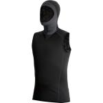 EXOWEAR Hooded Vest Unisex - Black - 2XS