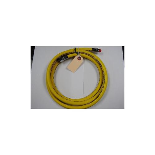 Reg Rubber: 7' yellow 1/2" thds