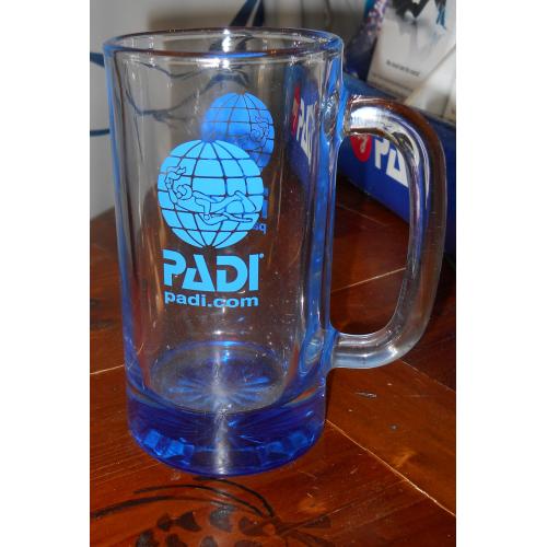 PADI beer mug