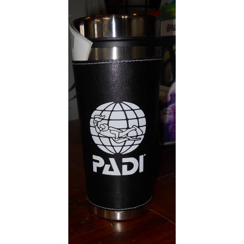 PADI Travel Mug, leather