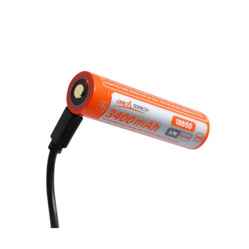 18650 USB-C Battery 3400mAh