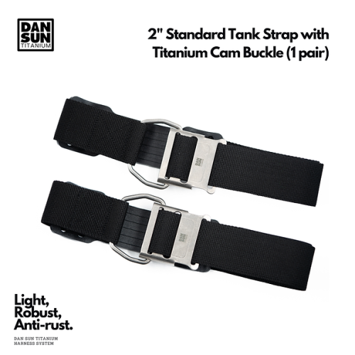 2" Tank Strap with Titanium Cam Buckle