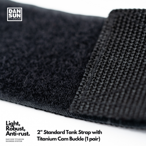2" Tank Strap with Titanium Cam Buckle