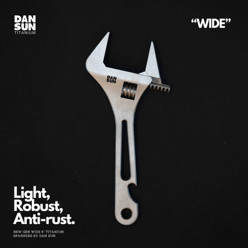 "WIDE" Titanium Adjustable Spanner