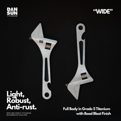 "WIDE" Titanium Adjustable Spanner