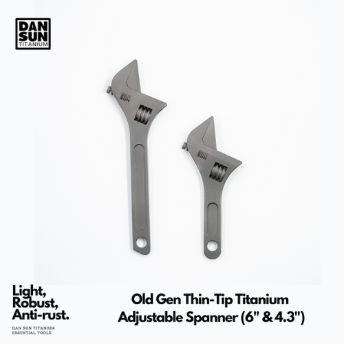 Old Gen Thin-Tip Titanium Adjustable Spanner