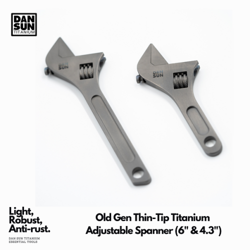 Old Gen Thin-Tip Titanium Adjustable Spanner