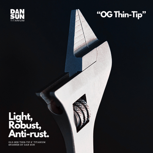 Old Gen Thin-Tip Titanium Adjustable Spanner