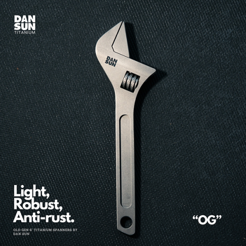 Old Gen 6" Titanium Adjustable Spanner