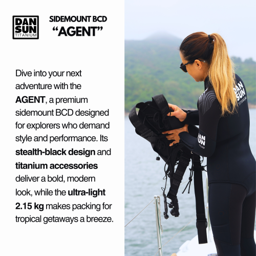 TITANIUM "AGENT" SIDEMOUNT BCD