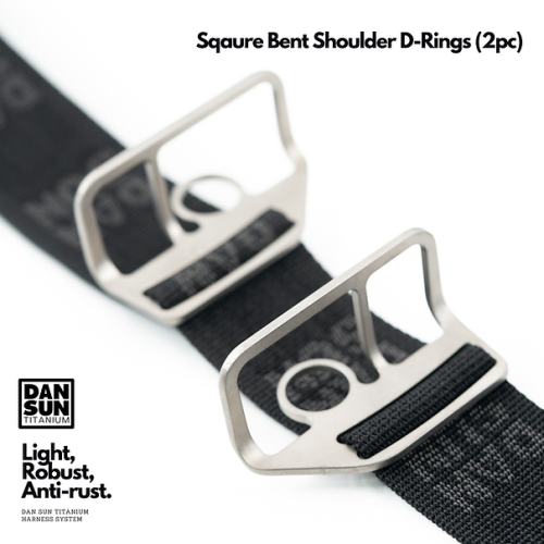 Square Bent Shoulder D-Rings (2pc)