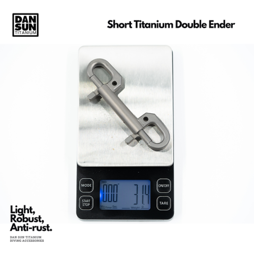 Short Titanium Double-Ender - Laser Engraved