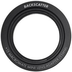 Backscatter 55mm Lens Adapter for +15 MACROMATE Mini and Sharp Wide Lens Pro QRS-02 Mount