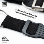 2" Tank Strap with Titanium Cam Buckle