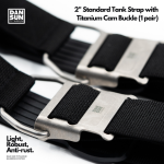 2" Tank Strap with Titanium Cam Buckle