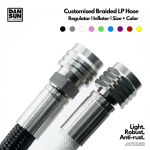 Customised Braided LP Side Mount 9 inch Quick Disconnect Hose