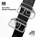 Square Bent Shoulder D-Rings (2pc)