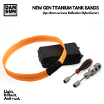 Titanium Tank Band (1pc; 8mm screw; reflective nylon)