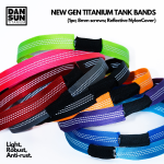 Titanium Tank Band (1pc; 8mm screw; reflective nylon)
