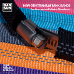 Titanium Tank Band (1pc; 8mm screw; reflective nylon)