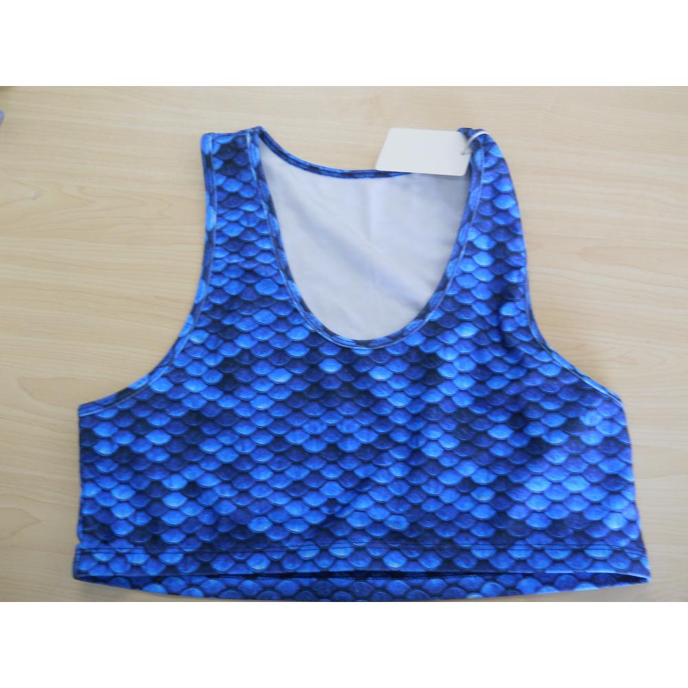 Crop Top Aqua Mermaid - XS Crop Top Aqua Mermaid - XS