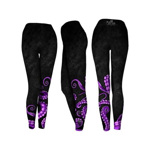 Clothing, Octo leg Leggings, Blk - XS